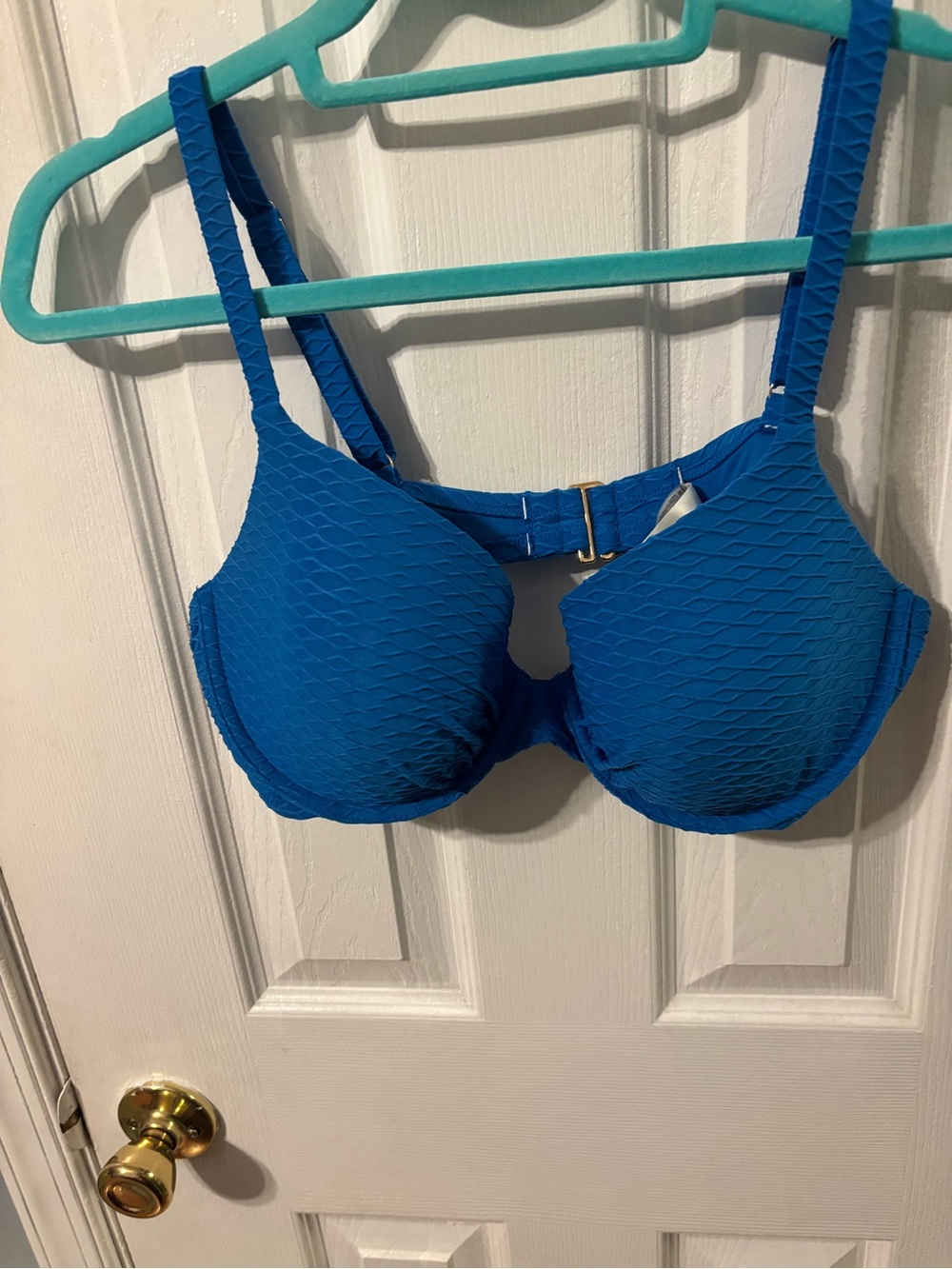 Victoria's Secret Bright Blue Padded Swim Top